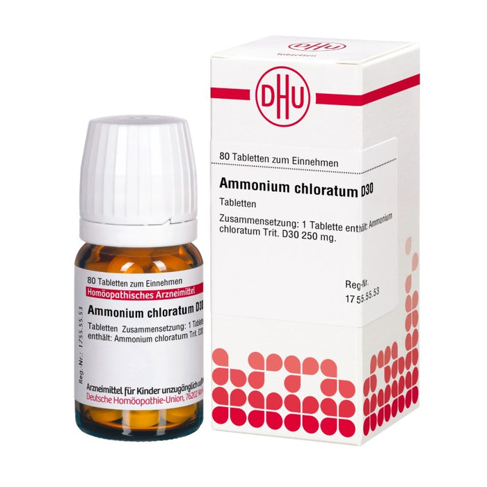 Ammonium chloratum D30 DHU Tabletten, 80 St. Tabletten