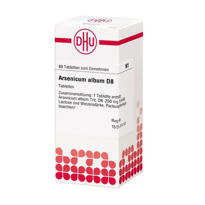 DHU Arsenicum album D8 Tabletten, 80 St. Tabletten