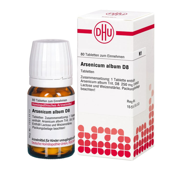 DHU Arsenicum album D8 Tabletten, 80 St. Tabletten