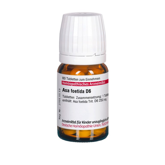 Asa foetida D6 DHU Tabletten, 80 St. Tabletten