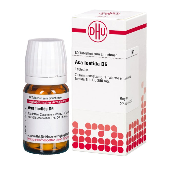 Asa foetida D6 DHU Tabletten, 80 St. Tabletten
