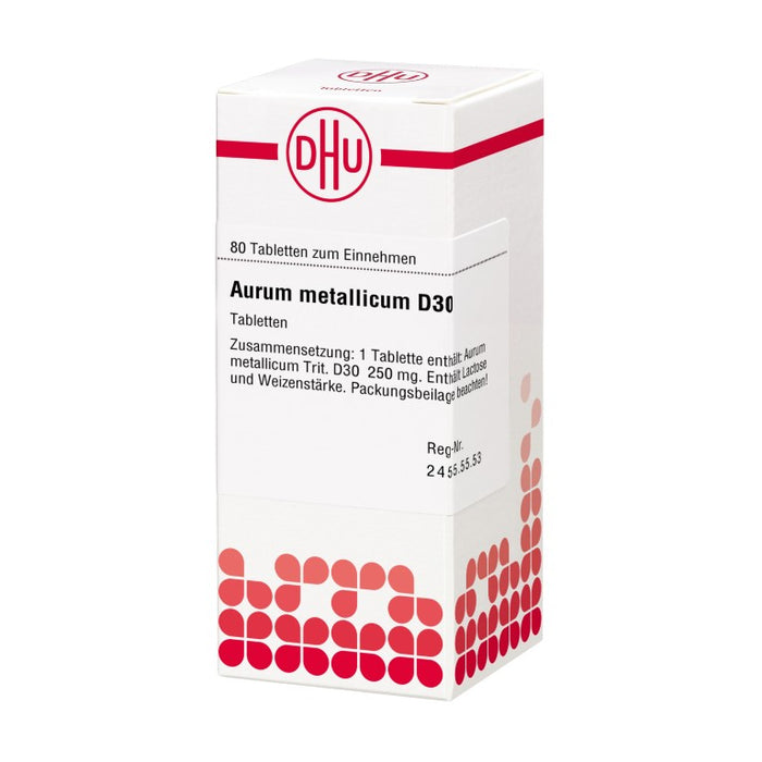 Aurum metallicum D30 DHU Tabletten, 80 St. Tabletten