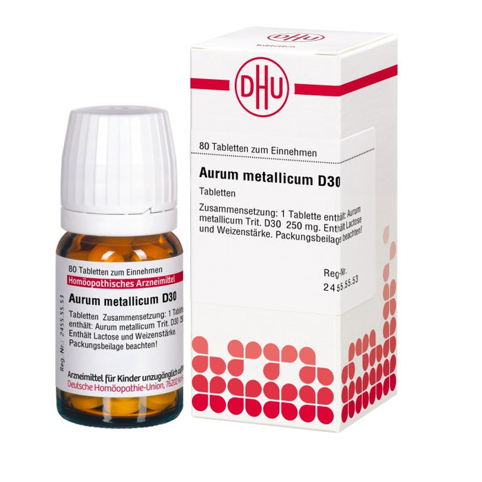 Aurum metallicum D30 DHU Tabletten, 80 St. Tabletten