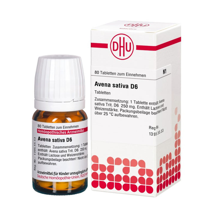 Avena sativa D6 DHU Tabletten, 80 St. Tabletten