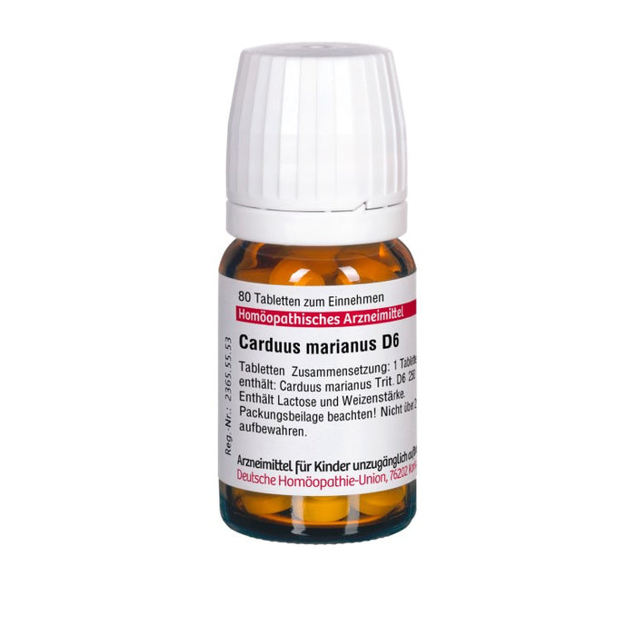 DHU Carduus marianus D6 Tabletten, 80 St. Tabletten