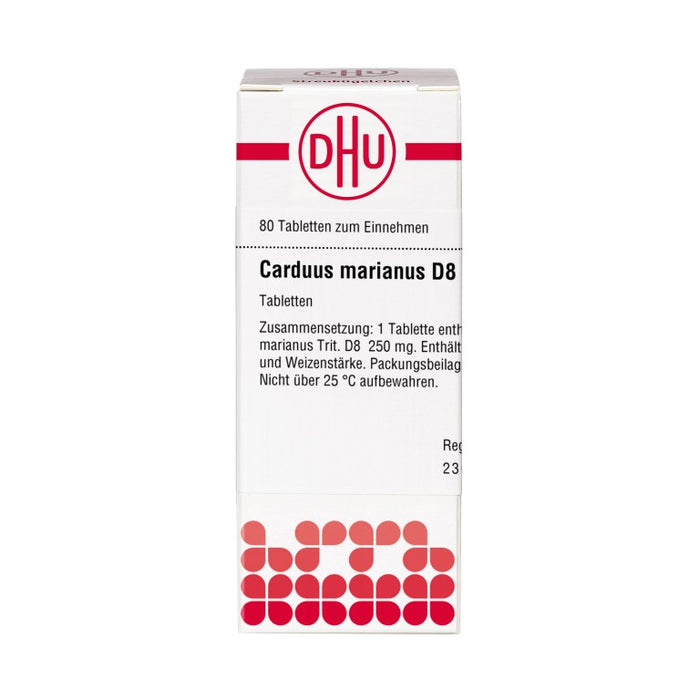 DHU Carduus marianus D8 Tabletten, 80 St. Tabletten