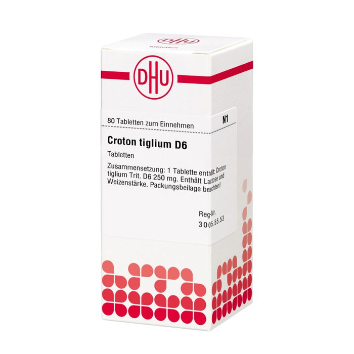 Croton tiglium D6 DHU Tabletten, 80 St. Tabletten