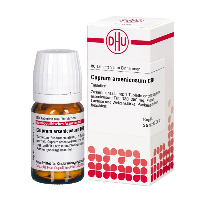 Cuprum arsenicosum D30 DHU Tabletten, 80 St. Tabletten