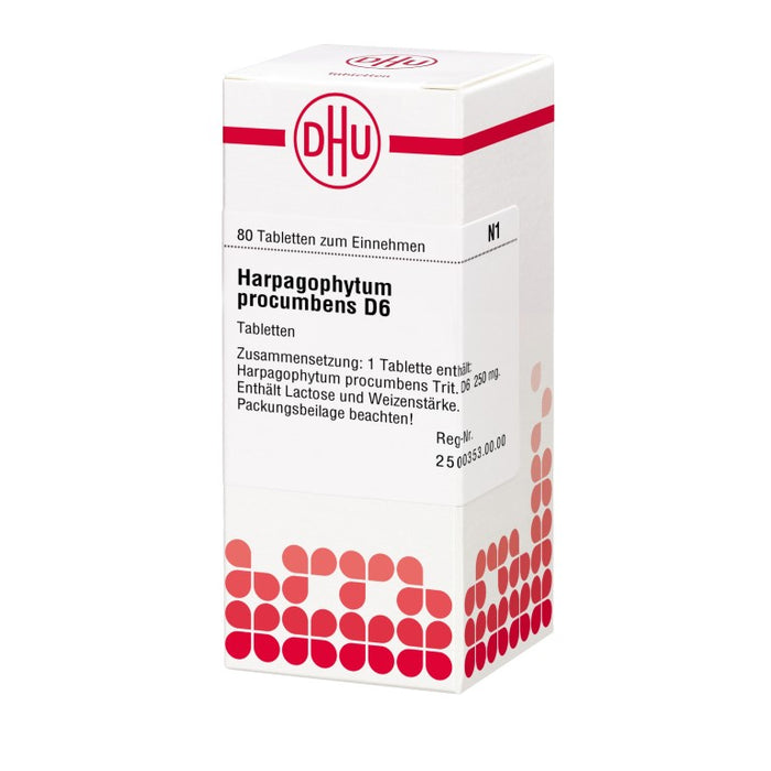 Harpagophytum procumbens D6 DHU Tabletten, 80 St. Tabletten