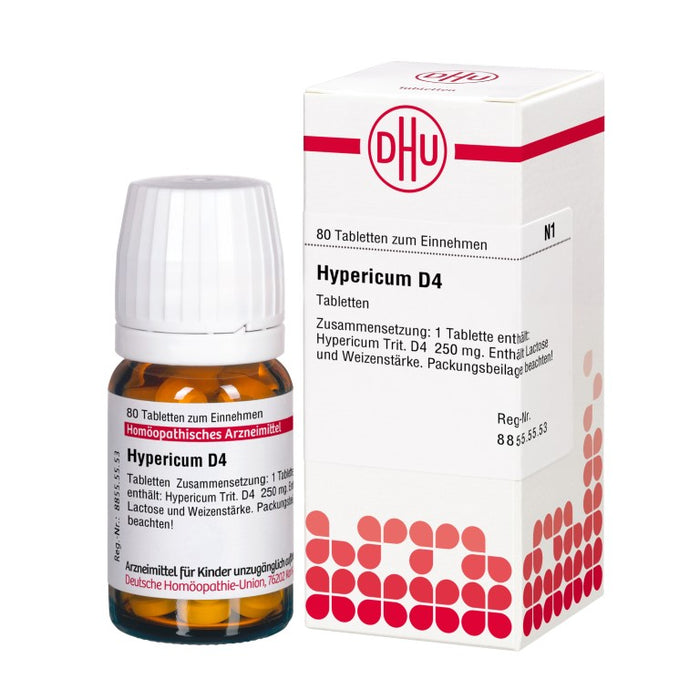 Hypericum D4 DHU Tabletten, 80 St. Tabletten