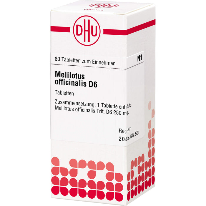 Melilotus officinalis D6 DHU Tabletten, 80 St. Tabletten