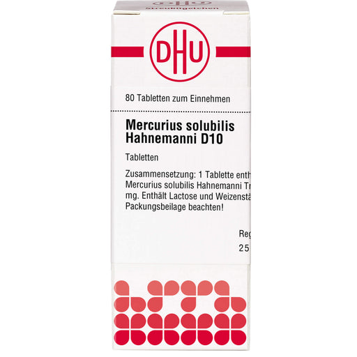 DHU Mercurius solubilis Hahnemanni D10 Tabletten, 80 St. Tabletten