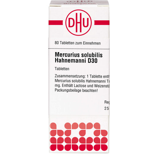 DHU Mercurius solubilis Hahnemanni D30 Tabletten, 80 St. Tabletten