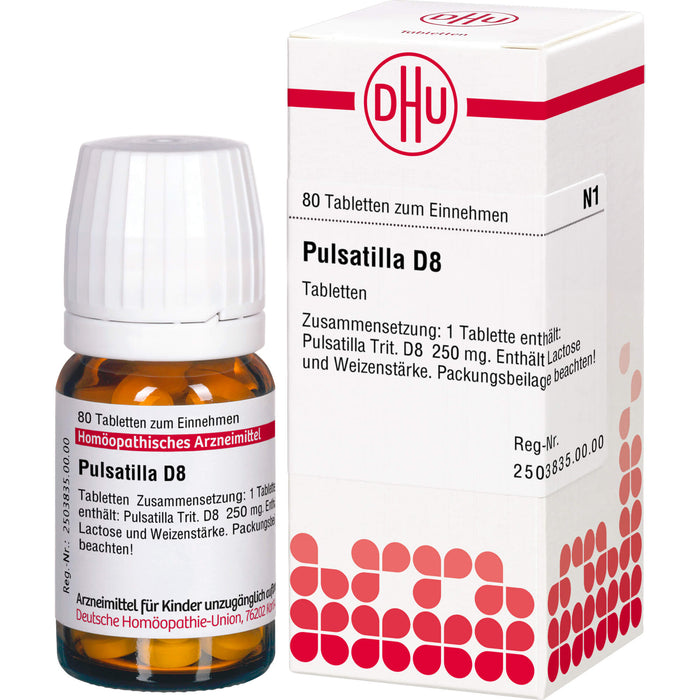 DHU Pulsatilla D8 Tabletten, 80 St. Tabletten