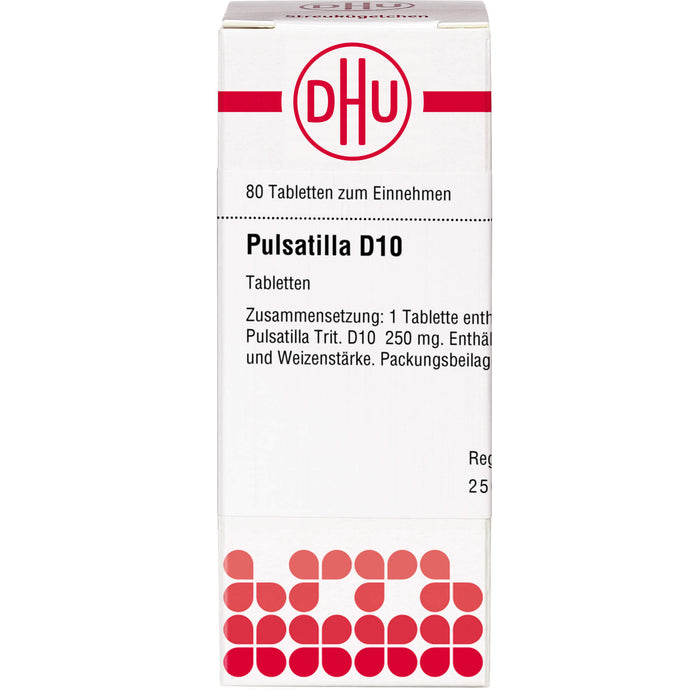 DHU Pulsatilla D10 Tabletten, 80 St. Tabletten