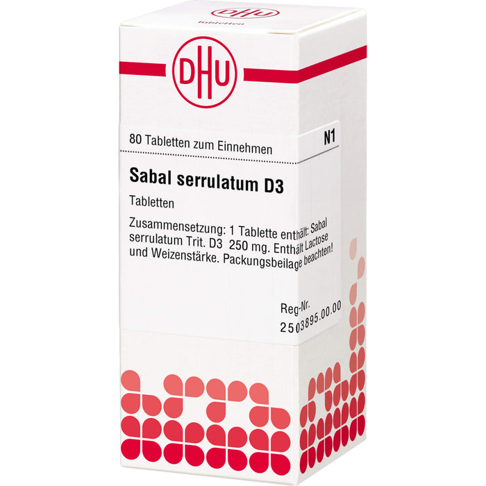Sabal serrulatum D3 DHU Tabletten, 80 St. Tabletten
