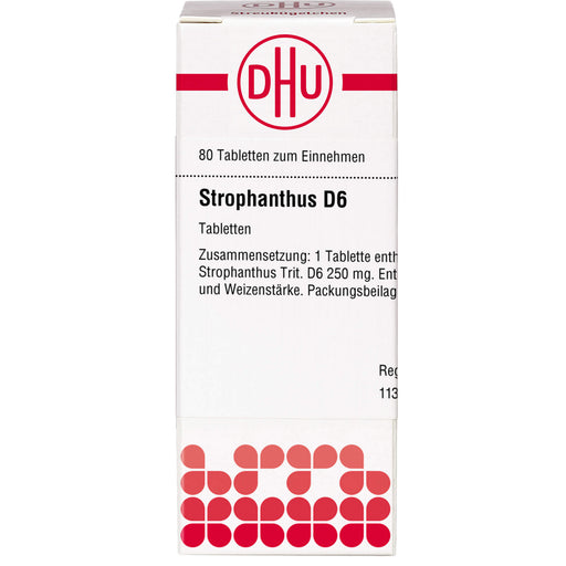 DHU Strophanthus D 6 Tabletten, 80 St. Tabletten