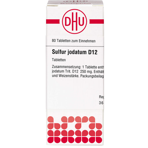 Sulfur jodatum D12 DHU Tabletten, 80 St. Tabletten