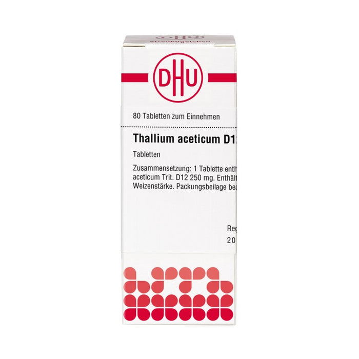 Thallium aceticum D12 DHU Tabletten, 80 St. Tabletten