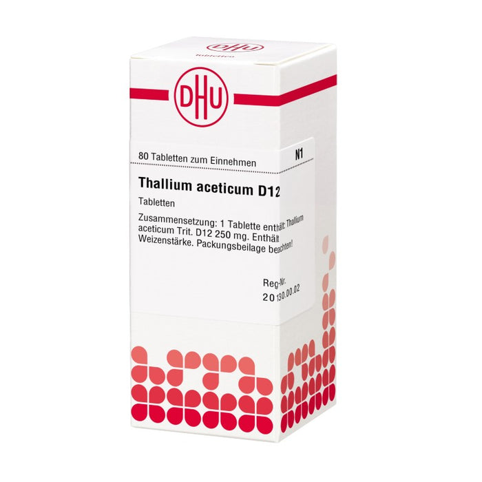 Thallium aceticum D12 DHU Tabletten, 80 St. Tabletten