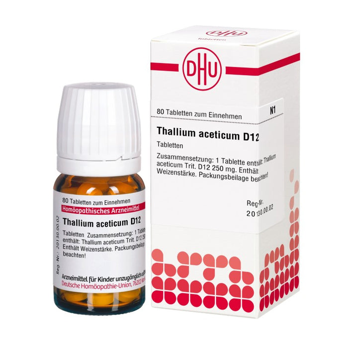 Thallium aceticum D12 DHU Tabletten, 80 St. Tabletten