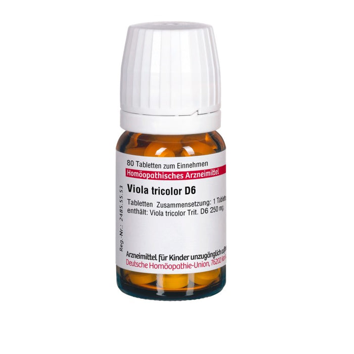 Viola tricolor D6 DHU Tabletten, 80 St. Tabletten