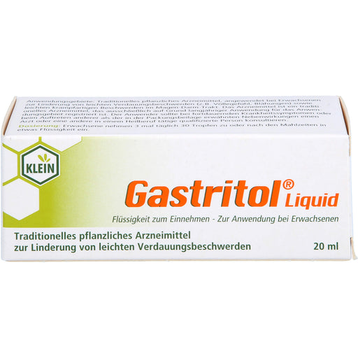 Gastritol Liquid zur Linderung von leichten Verdauungsbeschwerden, 20 ml Lösung