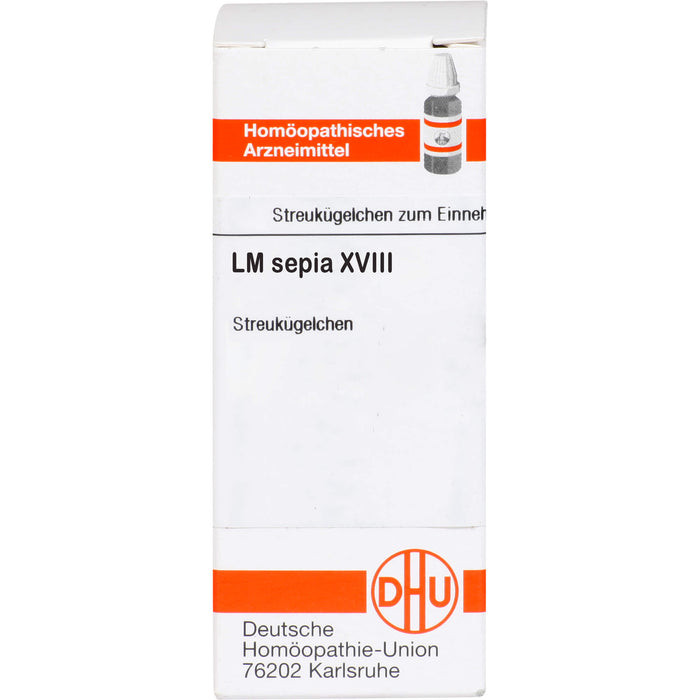 DHU Sepia LM XVIII Streukügelchen, 5 g Globuli