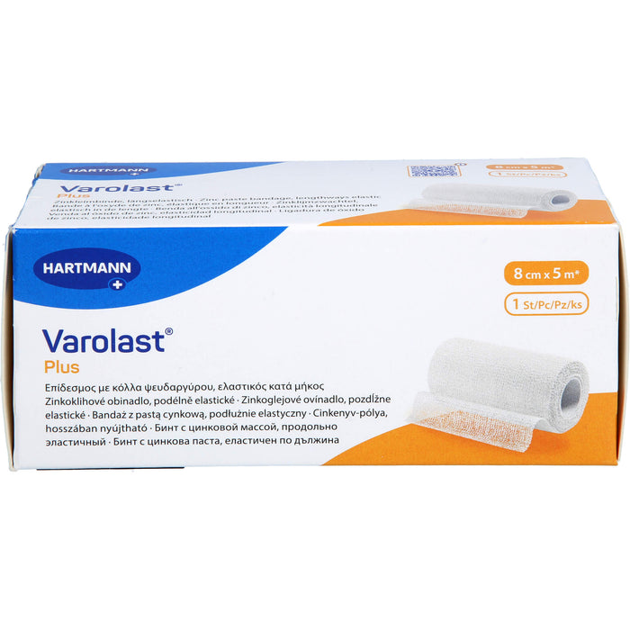 Varolast Plus 8 cm x 5 m Zinkleimbinde, 1 St. Packung