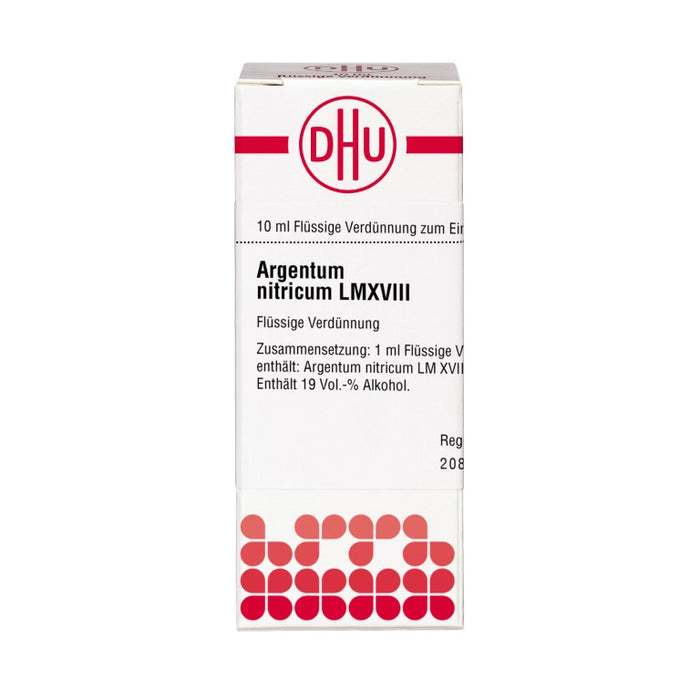 Argentum nitricum LM XVIII DHU Dilution, 10 ml Lösung