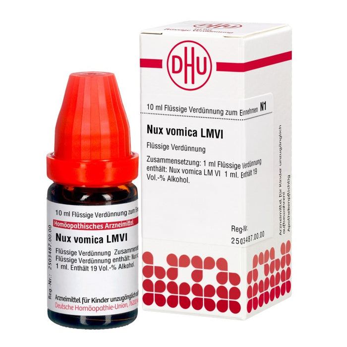 DHU Nux vomica LM VI Dilution, 10 ml Lösung