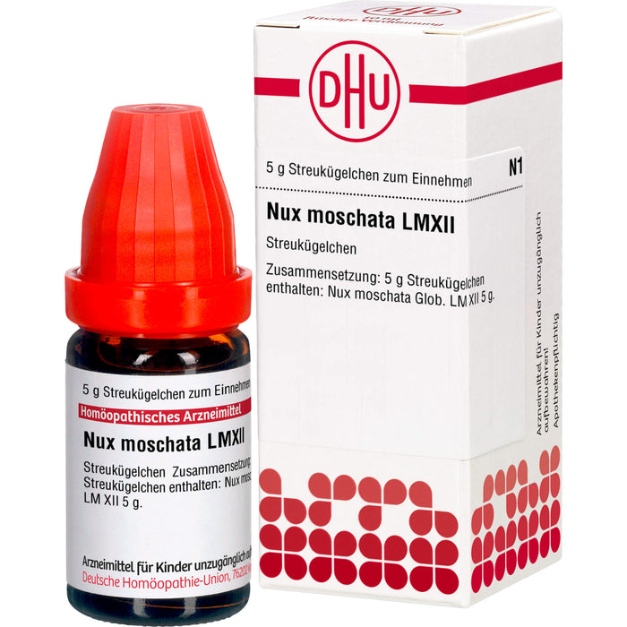 DHU Nux moschata LM XII Streukügelchen, 5 g Globuli