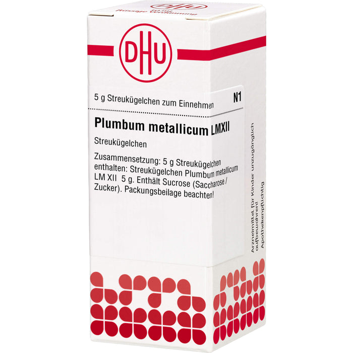 Plumbum metallicum LM XII DHU Globuli, 5 g Globuli