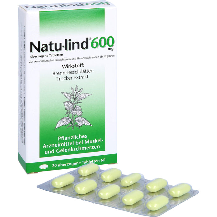 Natu-lind 600 mg, überzogene Tabletten, 20 St UTA
