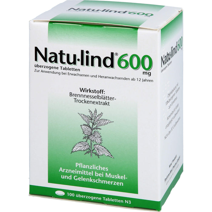 Natu-lind® 600 mg, überzogene Tabletten, 100 St UTA