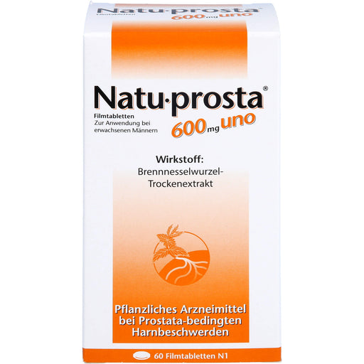 Natu-prosta 600 mg uno Filmtabletten bei Prostataerkrankungen, 60 St. Tabletten