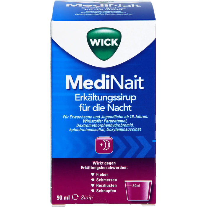 WICK MediNait Erkältungssirup, 90 ml Lösung