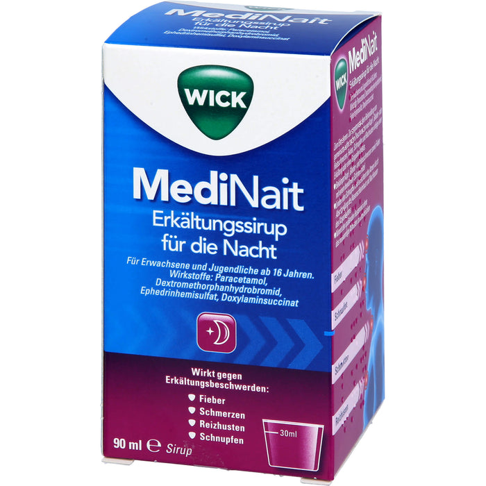 WICK MediNait Erkältungssirup, 90 ml Lösung