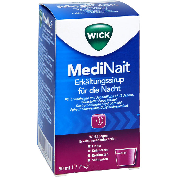 WICK MediNait Erkältungssirup, 90 ml Lösung