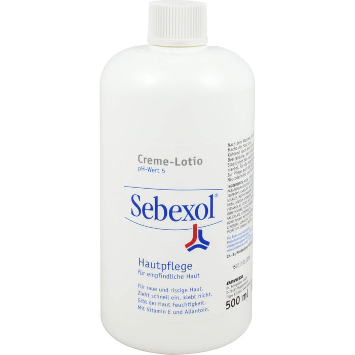 Sebexol Creme-Lotio Hautpflege für empfindliche Haut, 500 ml Lotion