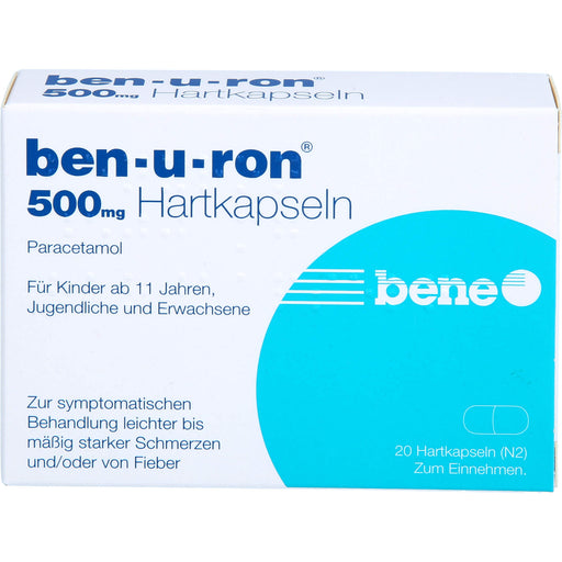 Ben-u-ron 500 mg Kapseln, 20 St. Kapseln
