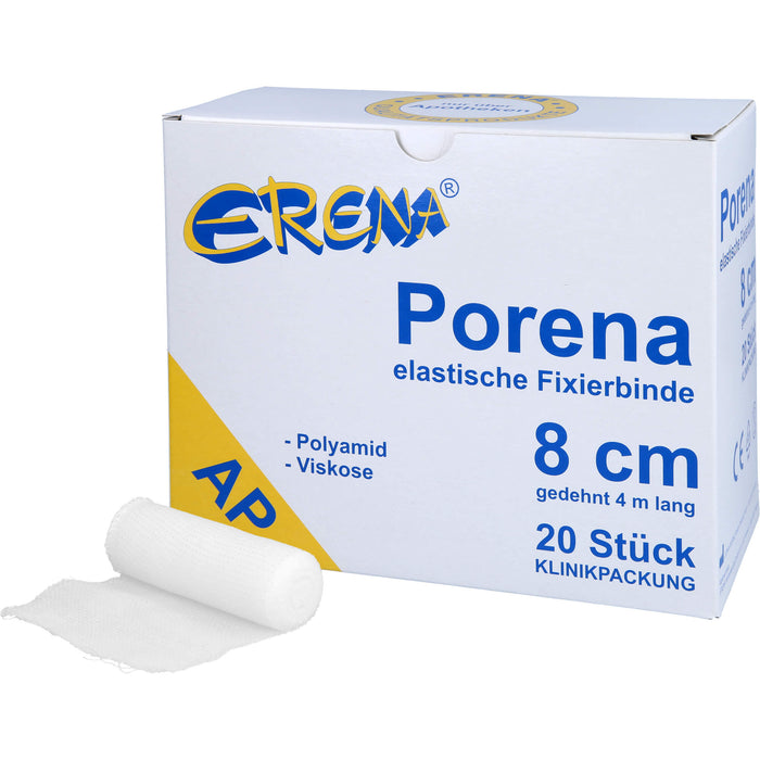 PORENA (AP) hochelastische Fixierbinde 8cm, 20 St BIN