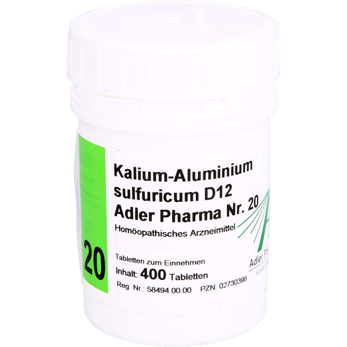 Biochemie Adler 20 Kalium aluminium sulfuricum D12 Tbl., 400 St TAB