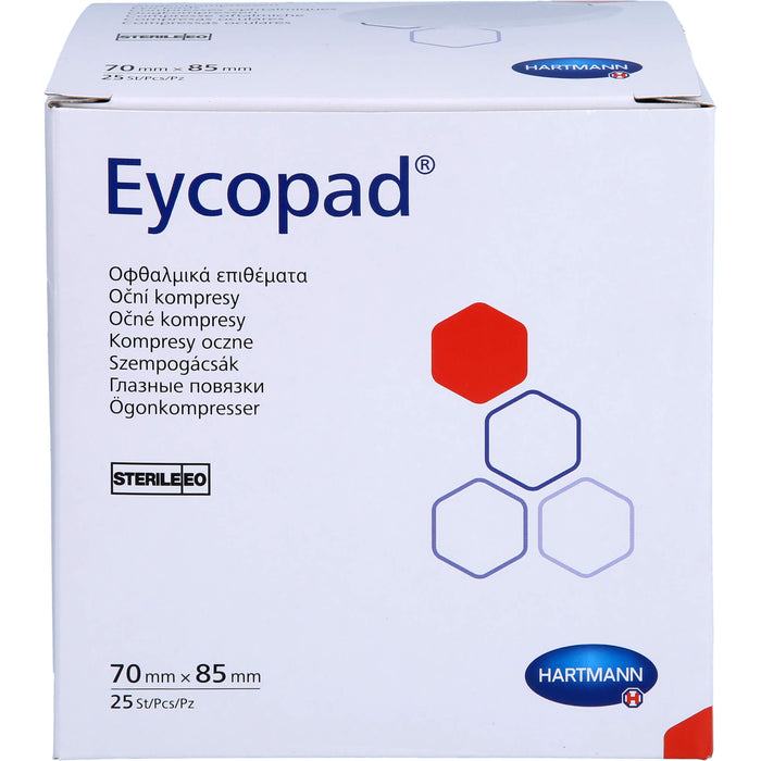 EYCOPAD AUGEN 70X85 STERIL, 25 St KOM