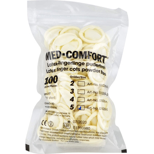 Careliv Fingerling Latex OP Gr. 5, 100 St. Fingerlinge