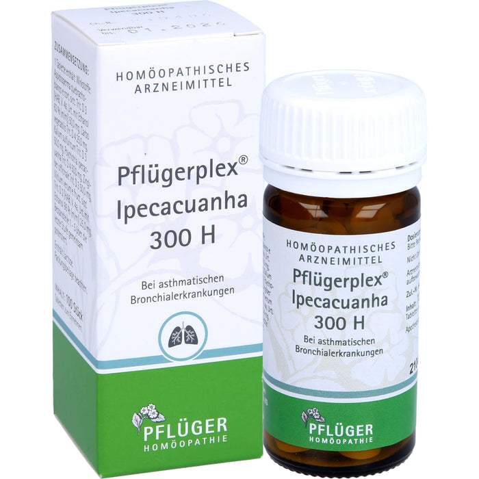 Pflügerplex Ipecacuanha 300 H Tabletten bei asthmatischen Bronchialerkrankungen, 100 St. Tabletten