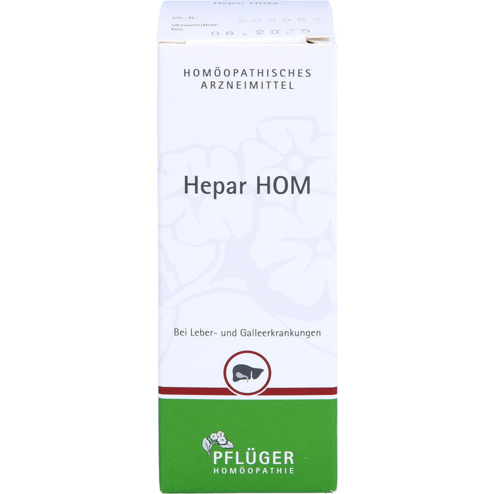 Pflüger Hepar HOM Tropfen bei Leber- und Galleerkrankungen, 50 ml Lösung