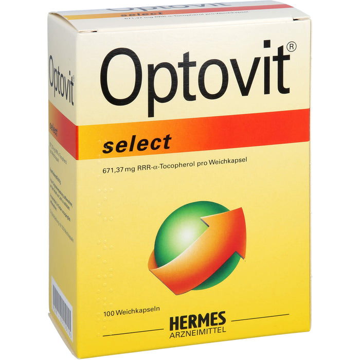 Optovit select 1000 I.E. Kapseln bei Gelenkbeschwerden zur Behandlung eines Vitamin-E Mangels, 100 St. Kapseln