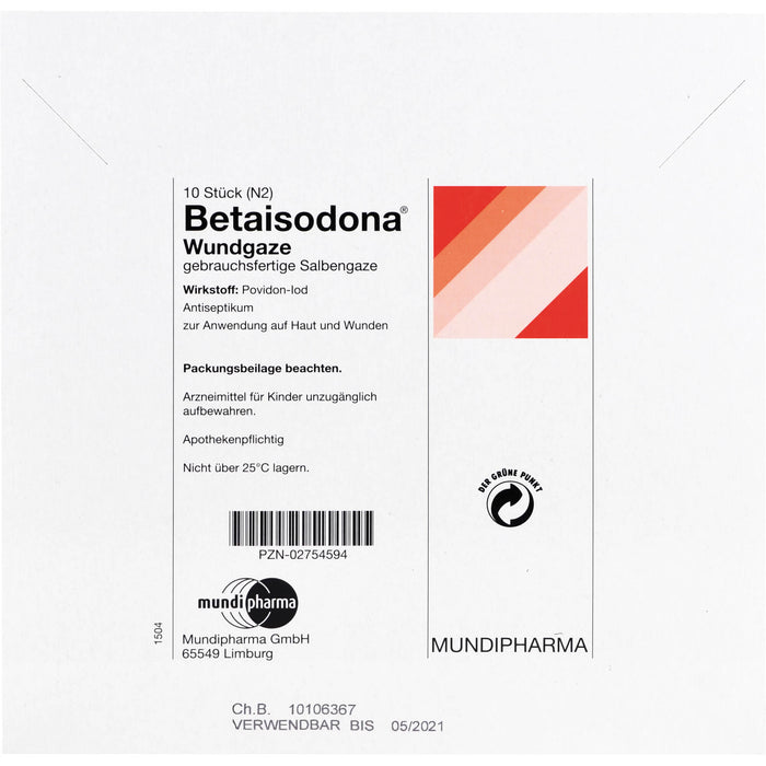 Betaisodona® Wundgaze, 10 St. Wundgaze