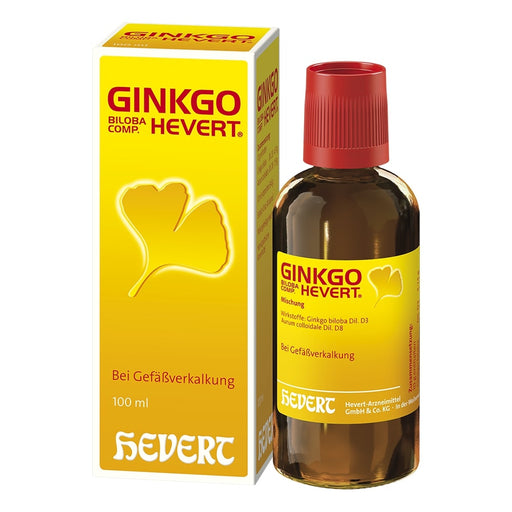 Ginkgo biloba comp. Hevert bei Gefäßverkalkung, 100 ml Lösung